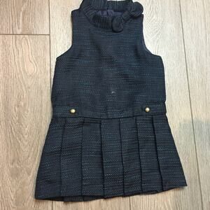 Janie and Jack Navy Boucle Dress  18-24 M